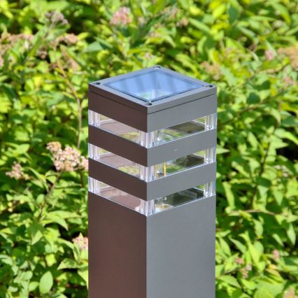 Lampa zewnętrzna TEKSAS 1xE27/12W/230V IP44 74 cm grafit
