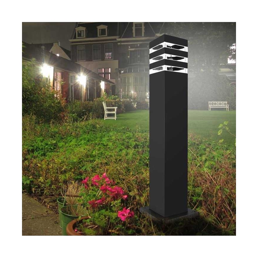 Lampa zewnętrzna TEKSAS 1xE27/12W/230V IP44 74 cm grafit