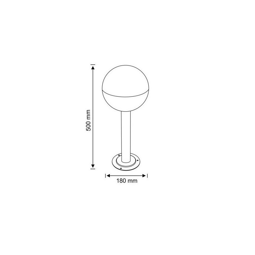 Lampa zewnętrzna ULSA 1xE27/12W/230V IP44 50 cm