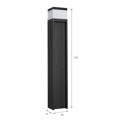 Lampa zewnętrzna VESPER 1xG9/5W/230V IP44 50 cm czarna