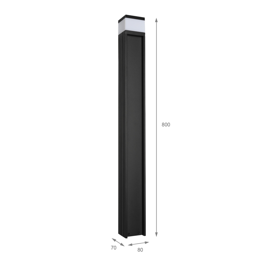 Lampa zewnętrzna VESPER 1xG9/5W/230V IP44 80 cm czarna
