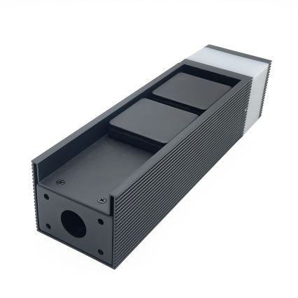 Lampa zewnętrzna VESPER z 2 gniazdami, 1xG9/5W/230V, IP44, 30 cm, czarna