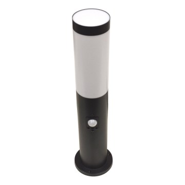 Lampa zewnętrzna z czujnikiem LOPPA 1xE27/60W/230V 45 cm IP44 czarna