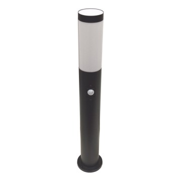 Lampa zewnętrzna z czujnikiem LOPPA 1xE27/60W/230V 65 cm IP44 antracyt