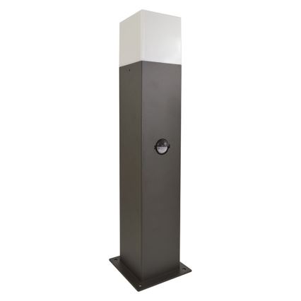 Lampa zewnętrzna z czujnikiem NEW YORK 1xE27/12W/230V IP44 44 cm antracyt