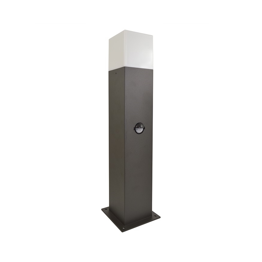 Lampa zewnętrzna z czujnikiem NEW YORK 1xE27/12W/230V IP44 44 cm antracyt