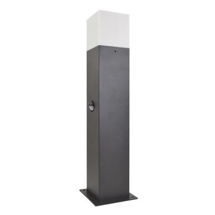 Lampa zewnętrzna z czujnikiem NEW YORK 1xE27/12W/230V IP44 44 cm antracyt