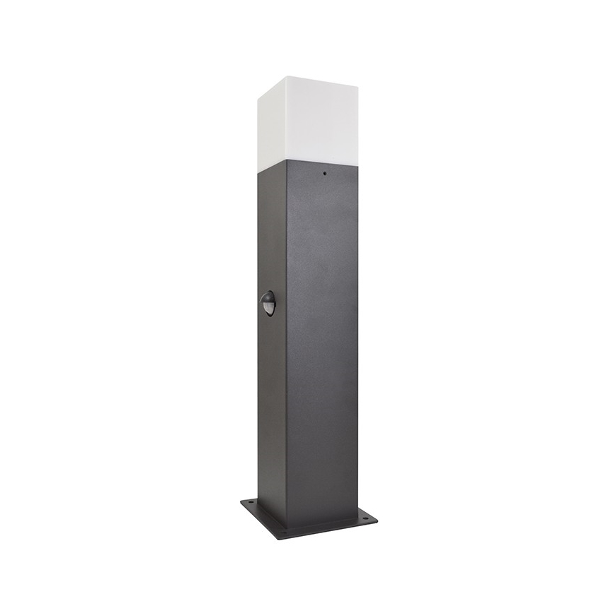 Lampa zewnętrzna z czujnikiem NEW YORK 1xE27/12W/230V IP44 44 cm antracyt