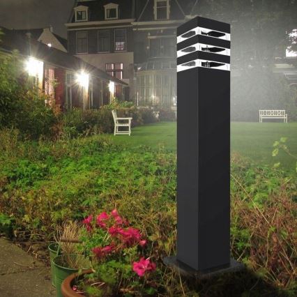 Lampa zewnętrzna z czujnikiem TEKSAS 1xE27/12W/230V IP44 44 cm antracyt