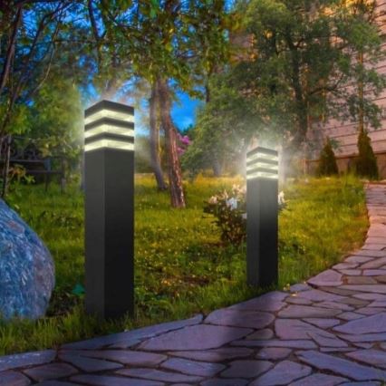 Lampa zewnętrzna z czujnikiem TEKSAS 1xE27/12W/230V IP44 44 cm antracyt