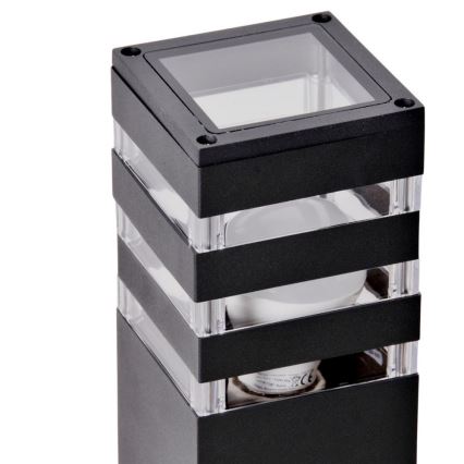 Lampa zewnętrzna z czujnikiem TEKSAS 1xE27/12W/230V IP44 44 cm antracyt