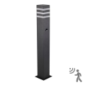 Lampa zewnętrzna z czujnikiem TEKSAS 1xE27/12W/230V IP44 74 cm grafit