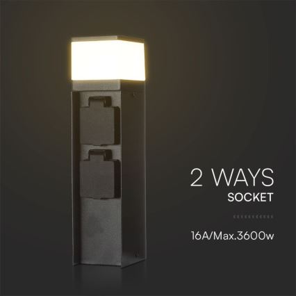 Lampa zewnętrzna z dwoma gniazdkami 1xG9/11W/230V IP44