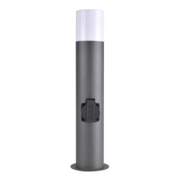 Lampa zewnętrzna z gniazdem DALLAS 1xE27/12W/230V IP44 antracyt