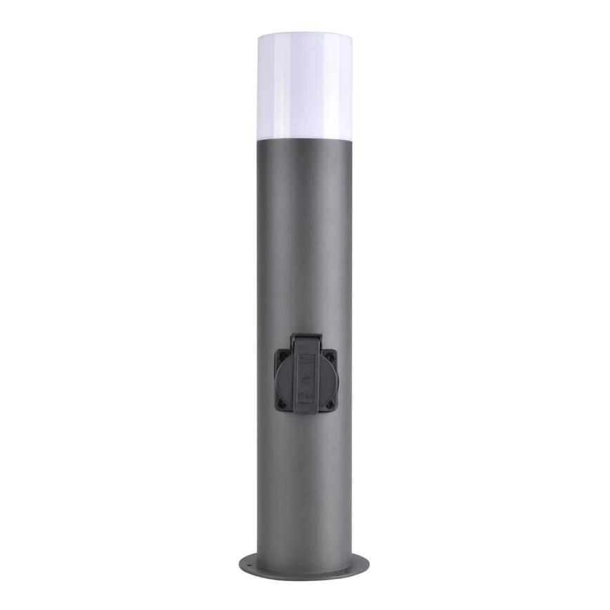 Lampa zewnętrzna z gniazdem DALLAS 1xE27/12W/230V IP44 antracyt