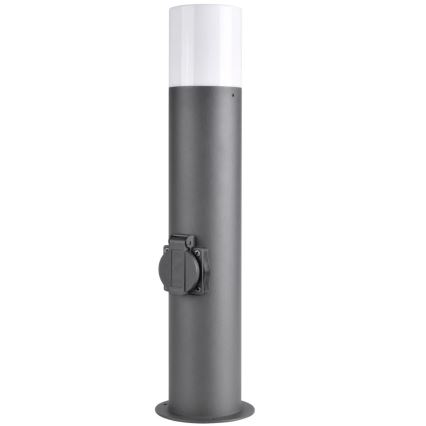 Lampa zewnętrzna z gniazdem DALLAS 1xE27/12W/230V IP44 antracyt