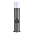 Lampa zewnętrzna z gniazdkiem DALLAS 1xE27/12W/230V IP44 antracyt