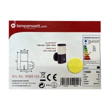 Lampenwelt - LED Oświetlenie zewnętrzne z czujnikiem LED/10W/230V IP44