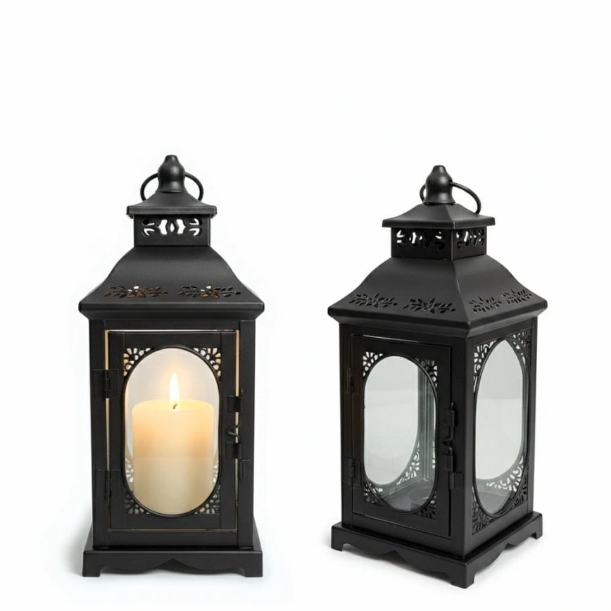Lampion dekoracyjny ROSEHILL 27,5 cm czarny