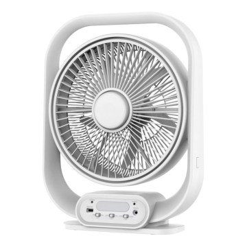 Lampka biurkowa LED z wentylatorem, 2W/230V, biała