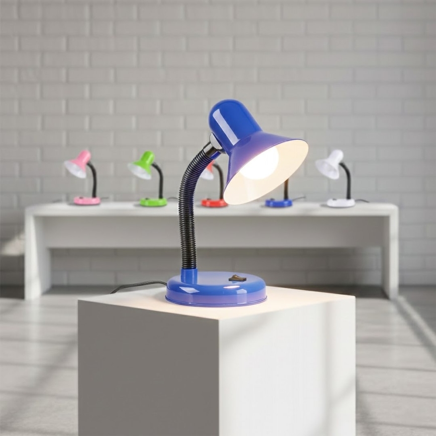 Lampka biurkowa MENTOR 1xE27/15W/230V niebieska