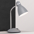Lampka biurkowa SCHOOL 1xE27/40W/230V szara/matowy chrom