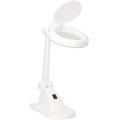 Lampka biurkowa z lupą LED/6W/230V biała