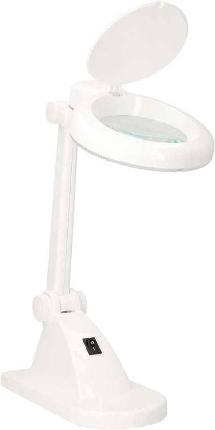 Lampka biurkowa z lupą LED/6W/230V biała