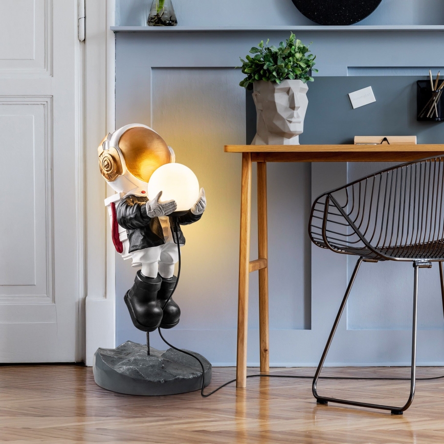 Lampka dziecięca ASTRONAUT 1xE14/40W/230V miedziana