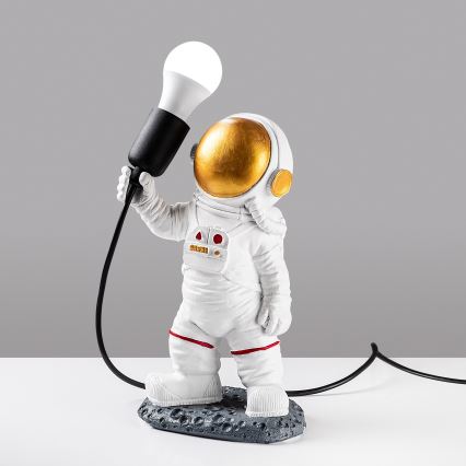 Lampka dziecięca ASTRONAUT 1xE27/40W/230V miedziana/biała