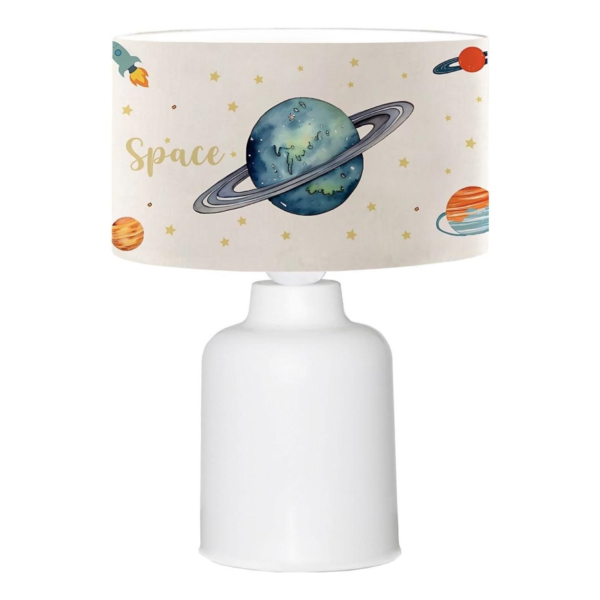 Lampka dziecięca CANDY 1xE27/40W/230V biała/wielobarwna