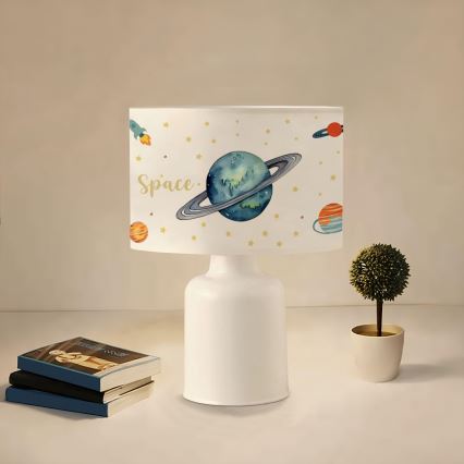 Lampka dziecięca CANDY 1xE27/40W/230V biała/wielobarwna