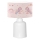 Lampka dziecięca CANDY 1xE27/40W/230V różowa/biała