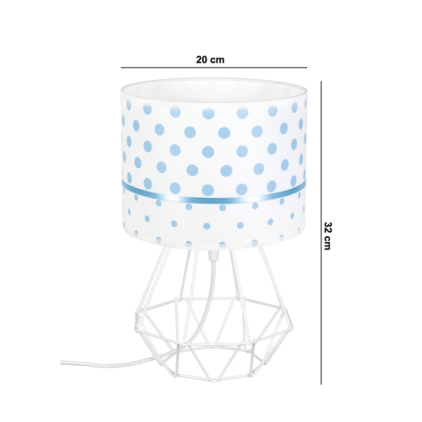 Lampka dziecięca PIKKI 1xE27/60W/230V niebieski