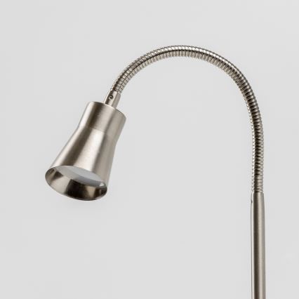 Lampka LED z klipsem, 3,2 W, 230 V, matowy chrom