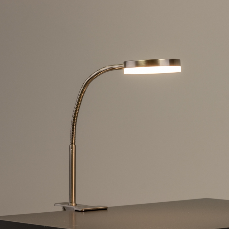 Lampka LED z klipsem LED/3,2W/230V matowy chrom