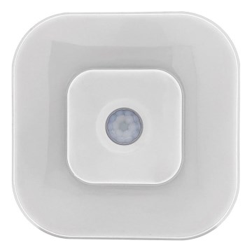 Lampka nocna LED z czujnikiem, 0,5 W / 4,5 V, 3xAAA, biała