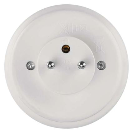 Lampka nocna LED z czujnikiem i gniazdem LED/0,3W/230V