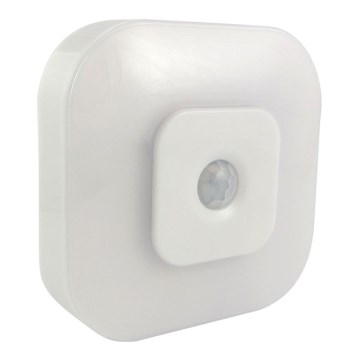 Lampka nocna LED z czujnikiem LED/0,5W/3xAAA biała