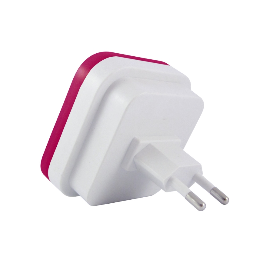 LED Nocne światło z czujnikiem LED/0,5W/230V różowe