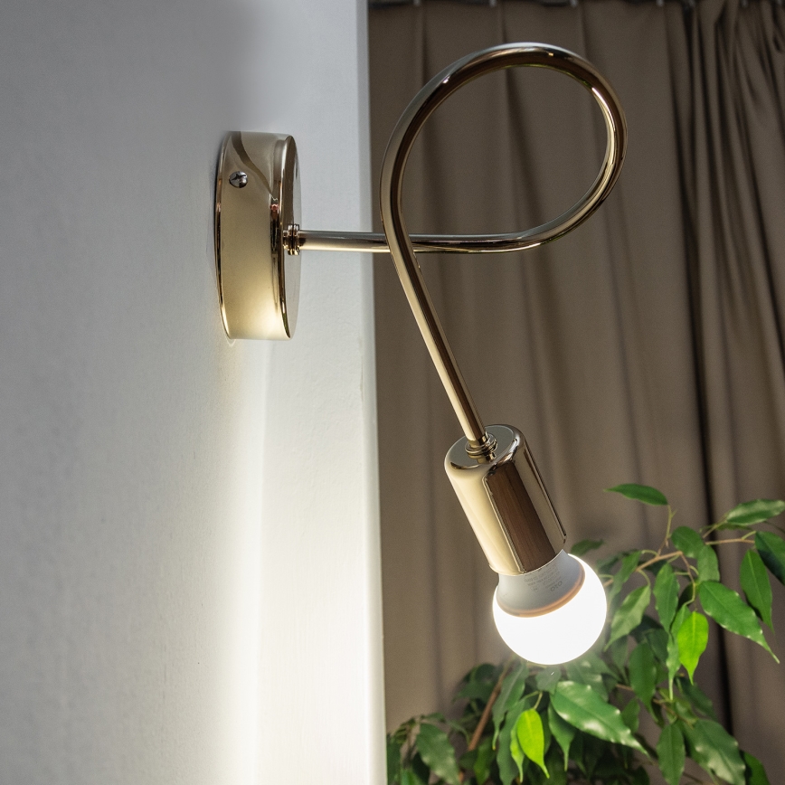 Lampka ścienna OXFORD 1xE27/15W/230V złota