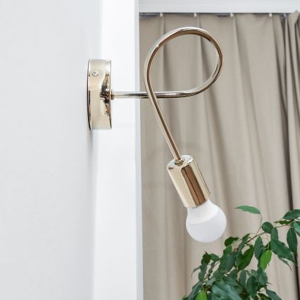 Lampka ścienna OXFORD 1xE27/15W/230V złota