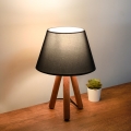 Lampka stołowa AYD 1xE27/40W/230V brązowa/antracyt
