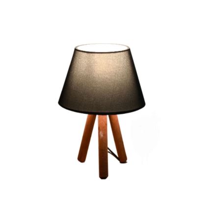 Lampka stołowa AYD 1xE27/40W/230V brązowa/antracyt