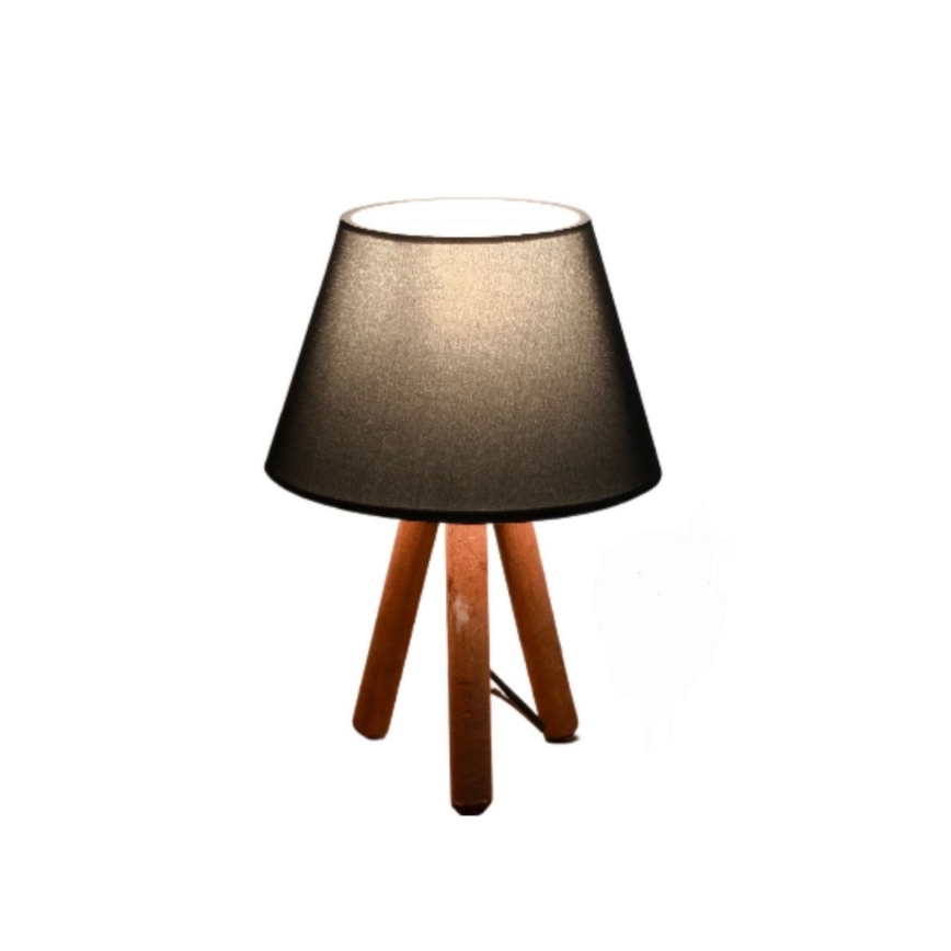 Lampka stołowa AYD 1xE27/40W/230V brązowa/antracyt