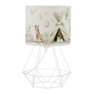 Lampka stołowa dla dzieci KIDS ROOM 1xE27/60W/230V śr. 18 cm zwierzątka
