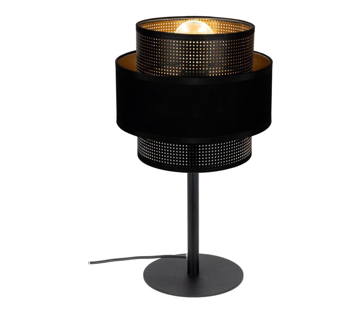 Lampka stołowa NESS 1xE27/60W/230V czarny