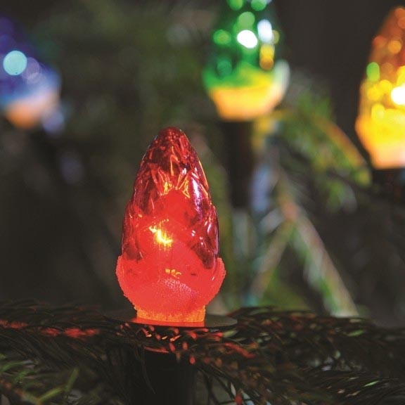 Lampki choinkowe 7,7 m CONE 12×E10/230V - wykonane w Europie