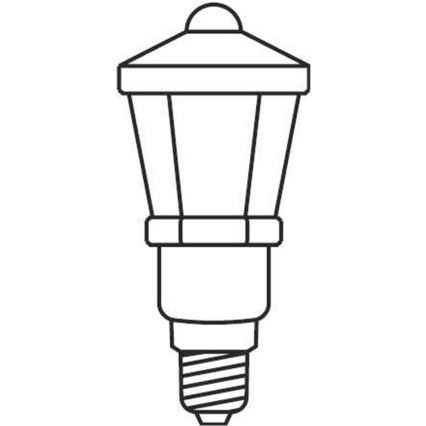 Lampki choinkowe 7,7 m LANTERN 12×E10/230V białe - wykonane w Europie