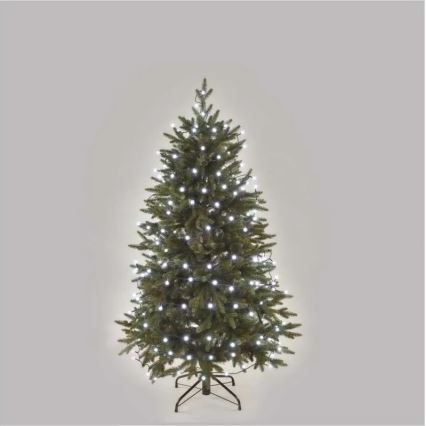 Lampki świąteczne LED, 200 diod, 8 funkcji, 20 m, IP44, zimna biel